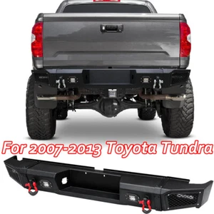 For 2007-2013 Toyota Tundra Rear Bumper Assembly w/D-ring+Winch Plate+LED Light - Picture 1 of 11