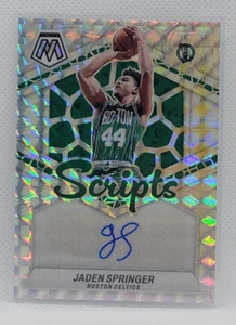 2023-24 Mosaic Jaden Springer Auto Mosaic Prizm Celtics - Picture 1 of 2