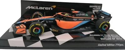 MCLAREN LANDO NORRIS BAHRAIN GP 2022 in 1:43 scale by Minichamps - Image 1 of 4
