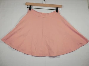 Vtg Charlotte Russe Mini Skirt Sz M Pink Flared A-Line - Picture 1 of 9