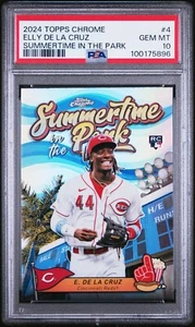 PSA 10 Elly De La Cruz Rookie 2024 Topps Cromo Verano en el parque SITP #4 - Imagen 1 de 2