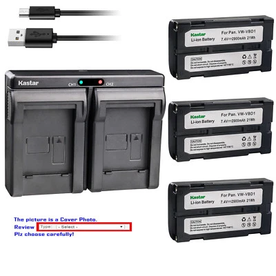 Cargador USB doble de batería Kastar para RCA PRO 898LC PRO 898LH PRO 998LH BDC-70 Foto 1 de 4