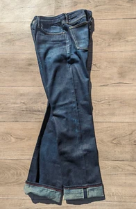 Mens Gustin 2015 Supple16 Jeans Japan 16 oz Selvedge Dark Denim 32x32 USA Slim - Picture 1 of 22