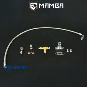 MAMBA Turbo Oil Feed & Return Drain Hitachi HT06 IHI RHF3 RHB3 (No NBR hose) - Picture 1 of 3