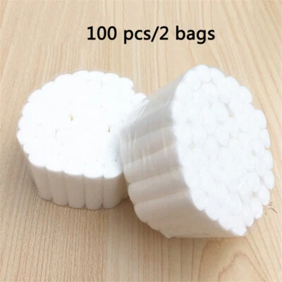 100pcs/2bags Dental Cotton Rolls Disposable Tooth Gem High-purity Cotton Roll - Image 1 of 4