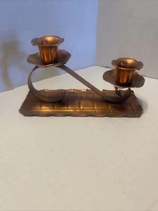 Candelabros vintage de cobre macizo Montana cobre, modernos de mediados de siglo - Imagen 1 de 4