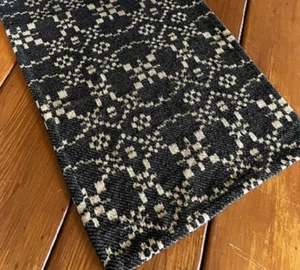 NEW Primitive BEDSPREAD COVER QUEEN PATRIOT KNOT BLACK CREAM 94" x 104" COLONIAL - Picture 1 of 3