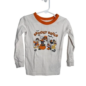 Baby Gap Disney Halloween Shirt Kid's 3 Years Toddler White Orange Spooky Squad - Picture 1 of 9