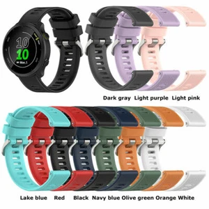 Correa de pulsera deportiva de silicona suave para Garmin Forerunner 55 245 645 venus sq - Imagen 1 de 22