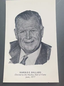 HAROLD BALLARD Original 1970’s Vintage Toronto Maple Leafs NHL Postcard NMINT 🏒 - Picture 1 of 6