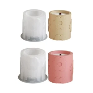 Multifunctional Cup Molds Flower Pattern Crafting Moulds Jar Molds - Picture 1 of 10