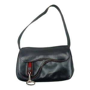 AUTHENTIC Giorgio Gucci Ledertasche Braun Vintage Web Schnalle - Bild 1 von 9