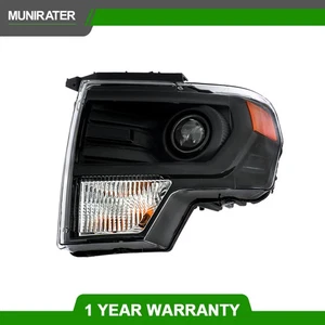 Headlight Replacement Fit For Ford F150 2013-2014 Single Driver/L Clear Lens HID - Picture 1 of 14