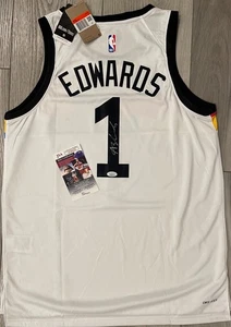 Anthony Edwards Signed autographed Minnesota Timberwolves Jersey EXACT PROOF JSA - Picture 1 of 9