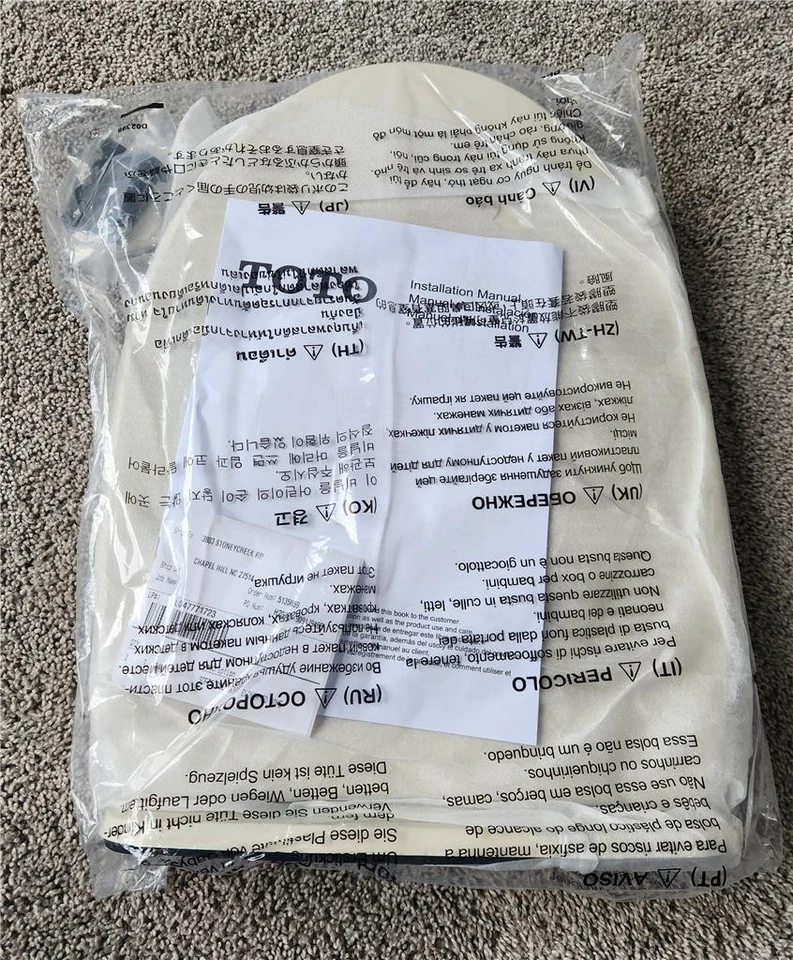 Asiento de inodoro alargado de cierre lento y tapa en hueso TOTO SS124#03SoftClose Foto 1 de 1