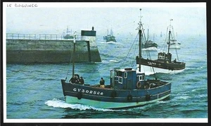 1986  --  LE GUILVINEC . ENTREE DE BATEAUX DE PECHE AU PORT . 4C691 - Picture 1 of 1