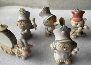 Vintage Bumpkins By Fabrizio Marching Band Figurines Parade 5 Pieces - Picture 1 of 14