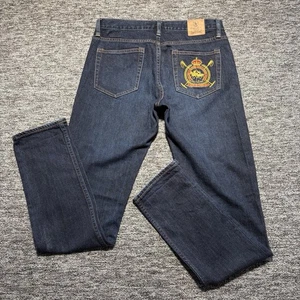 Ralph Lauren Sport Mens W30 L31 Blue Skinny Fit Thompson 650 Embroidered Stretch - Picture 1 of 11