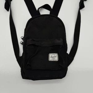 Herschel Supply Co. Mini Backpack – Black Canvas Small Daypack - Picture 1 of 7