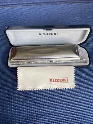 SUZUKI Sirius S-64C Chromatic Harmonica 16 holes 64 sounds Key C JAPAN USED - Image 1 of 4