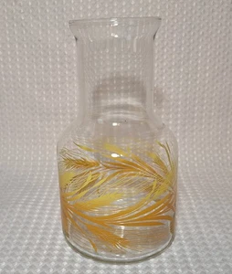 Vintage Libbey Golden Weizen Glas Saft Karaffe Krug Ernte Herbst Herbst Farbe - Bild 1 von 11