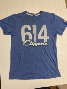 Homage Columbus Clippers 614 Size XS Blue T-Shirt Unisex - Picture 1 of 6