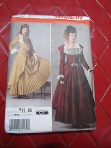 SIN CORTAR Simplicity MUJER CORSÉ ABRIGO FALDA DISFRAZ PATRÓN DE COSTURA #2172 - 2011 - Imagen 1 de 2