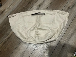 Longaberger Work Around Pot of Gold Basket Liner OATMEAL BEIGE TAN Fabric solid - Picture 1 of 2