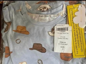 NWT ANGEL DEAR cowboy hats  loungewear  pajamas 5 - Picture 1 of 2