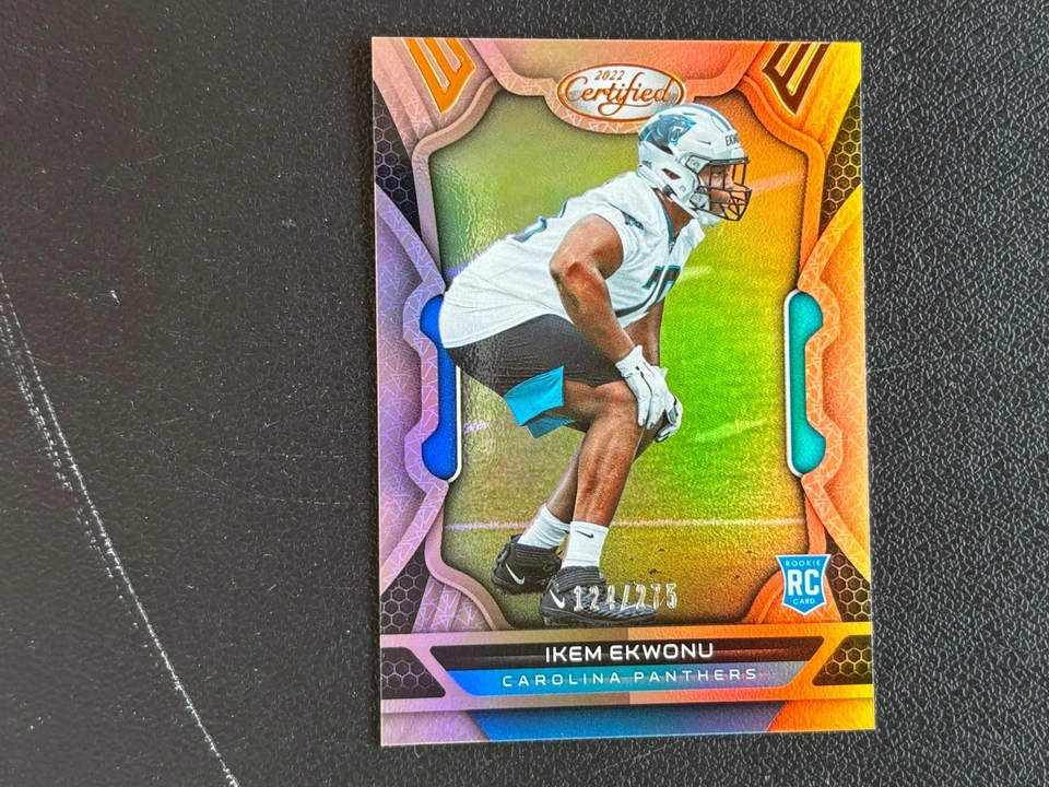 Ikem Ekwonu 2022 Certified Mirror Bronze Rookie Carolina Panthers 124/275 E28 - Image 1 of 1