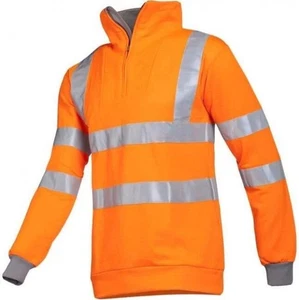 Sioen Bindal Hi-Vis Orange Pullover - Reflexstreifen - Bild 1 von 1