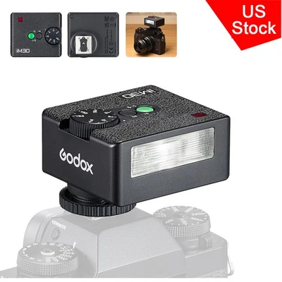GODOX iM30 Mini Flash - Camera Flash for Canon Sony Nikon Fuji Olympus Camera - Image 1 of 4