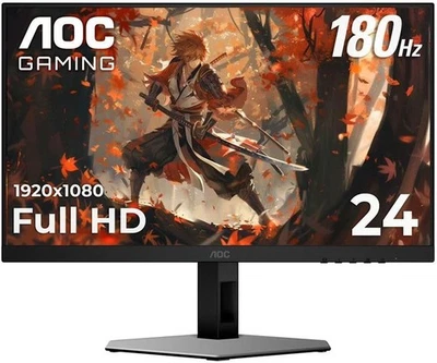 AOC 24G4EM 23.8" Full HD (1920 x 1080) 180Hz Gaming Monitor - Image 1 of 4