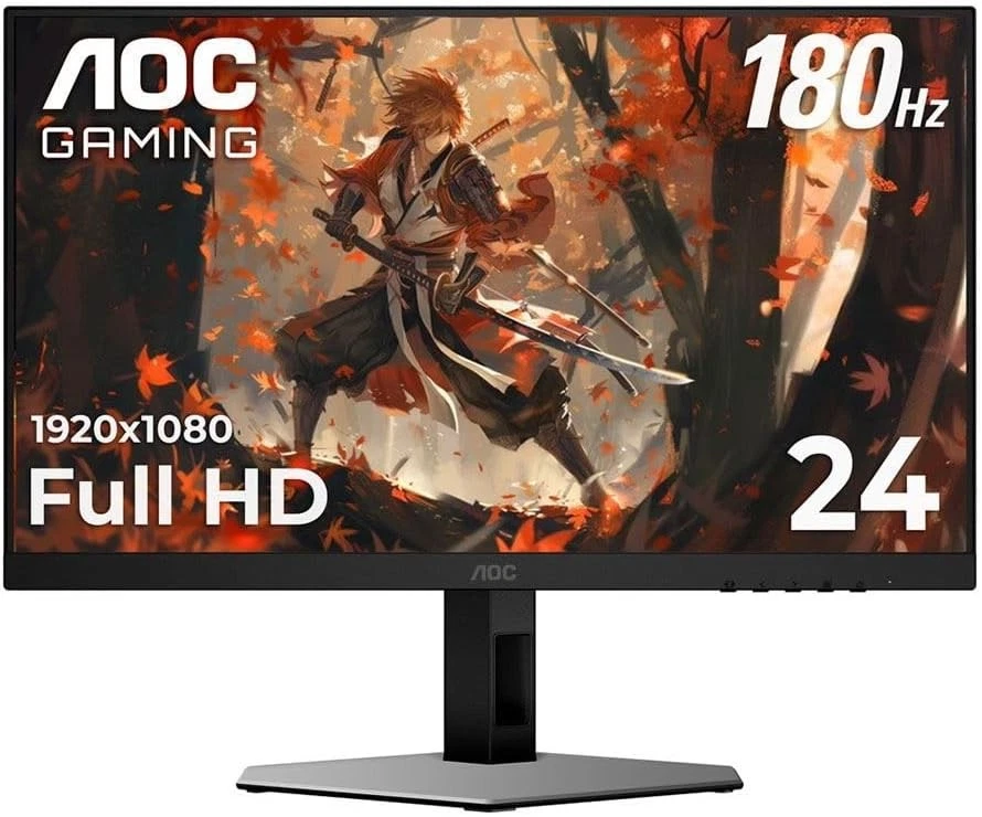AOC 24G4EM 23.8" Full HD (1920 x 1080) 180Hz Gaming Monitor - Image 1 of 4