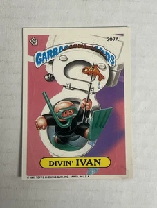 1987 Topps Garbage Pail Kids Serie 8 #307a Divin' Ivan - Bild 1 von 2