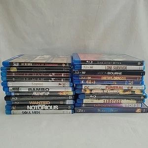 Lot 22 Blu Ray Mixed Bourne Lost Boys Sonic Rambo Chan Star Wars More - Picture 1 of 7