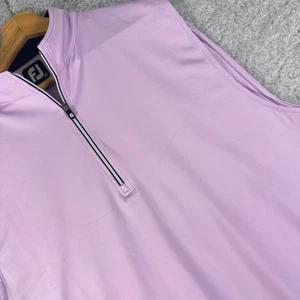 FootJoy FJ 1/4 Zip Vest Golf Lavender Medium Nylon & Spandex - Picture 1 of 8