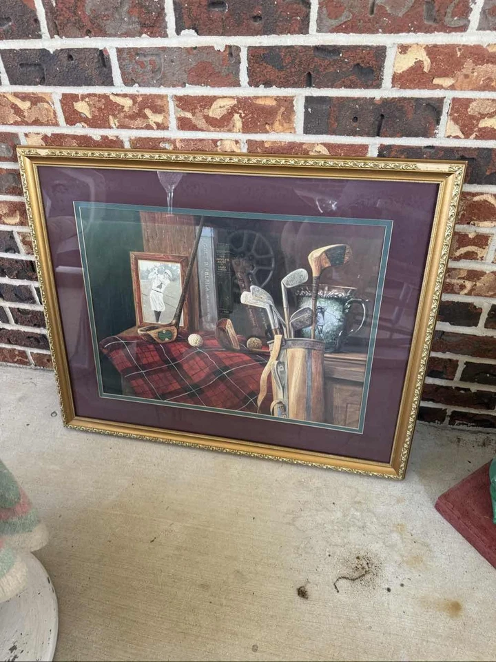 Impresión de golf Ronald Lewis Old Friends enmarcada arte doble mate 30x24 Foto 1 de 1