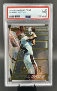 Bowman’s Best #147 Terrell Owens 1996 novato RC PSA 9 como nuevo - Imagen 1 de 2