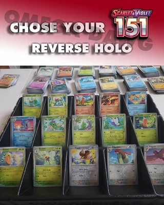 Pokemon Singles - Scarlet & Violet 151 - Rare Reverse Holos, Reverse Holos, & RH - Image 1 of 2