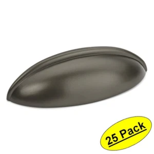 *25 Pack* Cosmas Cabinet Hardware Graphite Bin Cup Pulls #1399GPH - Picture 1 of 1