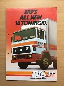 ERF Trucks M16 16 Ton Rigid Sales Brochure 1983 - Picture 1 of 5
