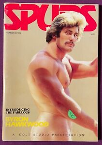 GAY: Vtg 1980 Sexy Male Beefcake COLT Mag SPURS #4 Byron Harkwood, Pat Sutton