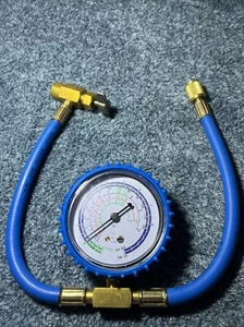 1Set R134A AC Recharge Hose Gauge Can Tap BPV31 Bullet Piercing Tap 1/4" Adapter - Picture 1 of 8
