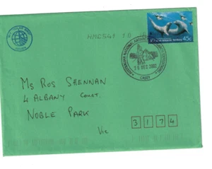 Australia Antarctic 2002 45c MV POLAR BIRD Commercial Cover,cds CASEY ANARE BASE - Picture 1 of 1