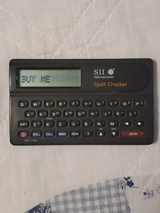 Seiko Instruments Spell Checker WP-1100 SII Works vintage retro tech - Picture 1 of 5