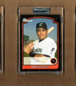  2003 Bowman Uncirculated Silver #77 Ivan Rodriguez 231/250 Florida Marlins 