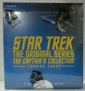 STAR TREK TOS THE ORIGINAL SERIES CAPTAIN'S COLLECTION RITTENHOUSE T/C BOX  - Picture 1 of 3