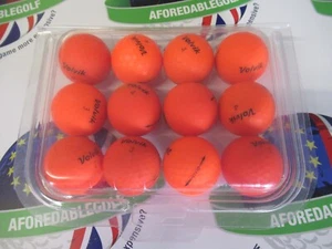 12 volvik vivid dark orange golf balls pearl/pearl 1 grade - Picture 1 of 1