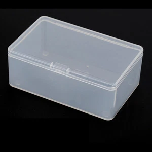 Square Plastic Clear Transparent With Lid Storage Box Collection Containers/.5S - Picture 1 of 6